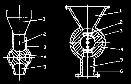 全自動(dòng)制袋包裝機(jī)轉(zhuǎn)鼓式計(jì)量裝置結(jié)構(gòu)簡(jiǎn)圖