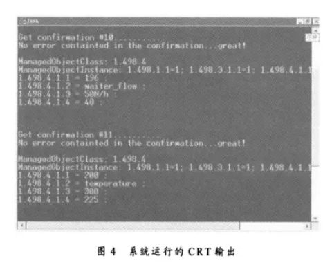 系統(tǒng)運行的CRT輸出圖